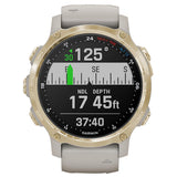 Garmin Descent MK2S Light Gold With Light Sand Silicone Band