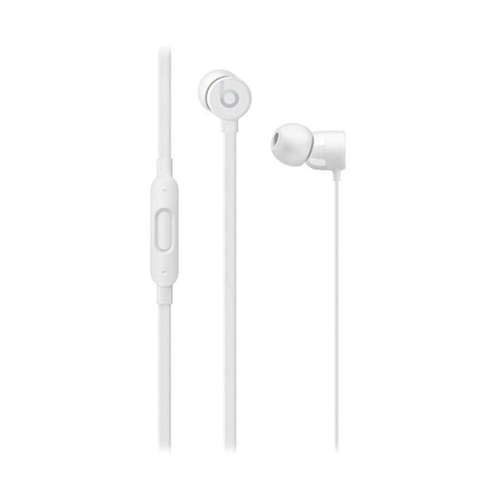 A Photo Of Beats urBeats3 Wired Earphones with Lightning Connector - White | Exceptional Sound, Ergonomic Fit, Tangle-Free Cable