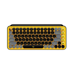 Logitech POP Keys Wireless Mechanical Keyboard with Customizable Emoji Keys Black_Yellow from Logitech sold by 961Souq-Zalka
