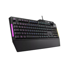 Asus TUF Gaming K1 RGB keyboard with dedicated volume knob, spill-resistance, side light bar and Armoury Crate from Asus sold by 961Souq-Zalka