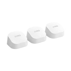 A Photo Of Amazon eero 6+ AX3000 Dual-Band Mesh Wi-Fi 6 System (3-pack) - White