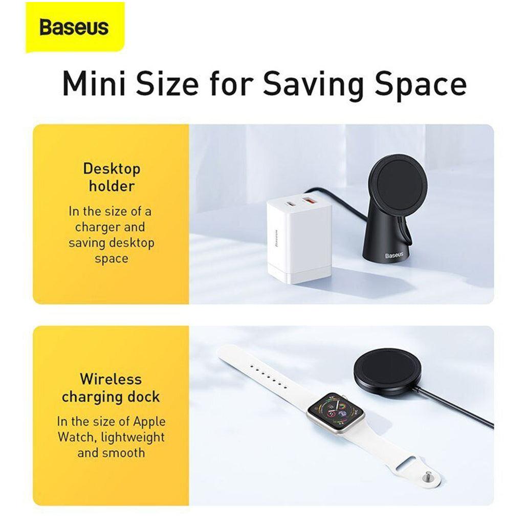 Baseus Simple Magnetic Stand Wireless Charger, 23189724037292, Available at 961Souq
