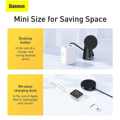 Baseus Simple Magnetic Stand Wireless Charger from Baseus sold by 961Souq-Zalka