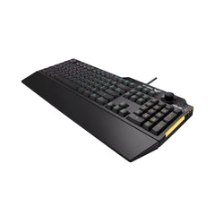 Asus TUF Gaming K1 RGB keyboard with dedicated volume knob, spill-resistance, side light bar and Armoury Crate from Asus sold by 961Souq-Zalka