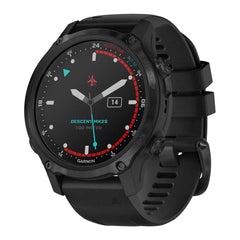 Garmin Descent MK2S Carbon Grey With Black Silicone Band from Garmin sold by 961Souq-Zalka