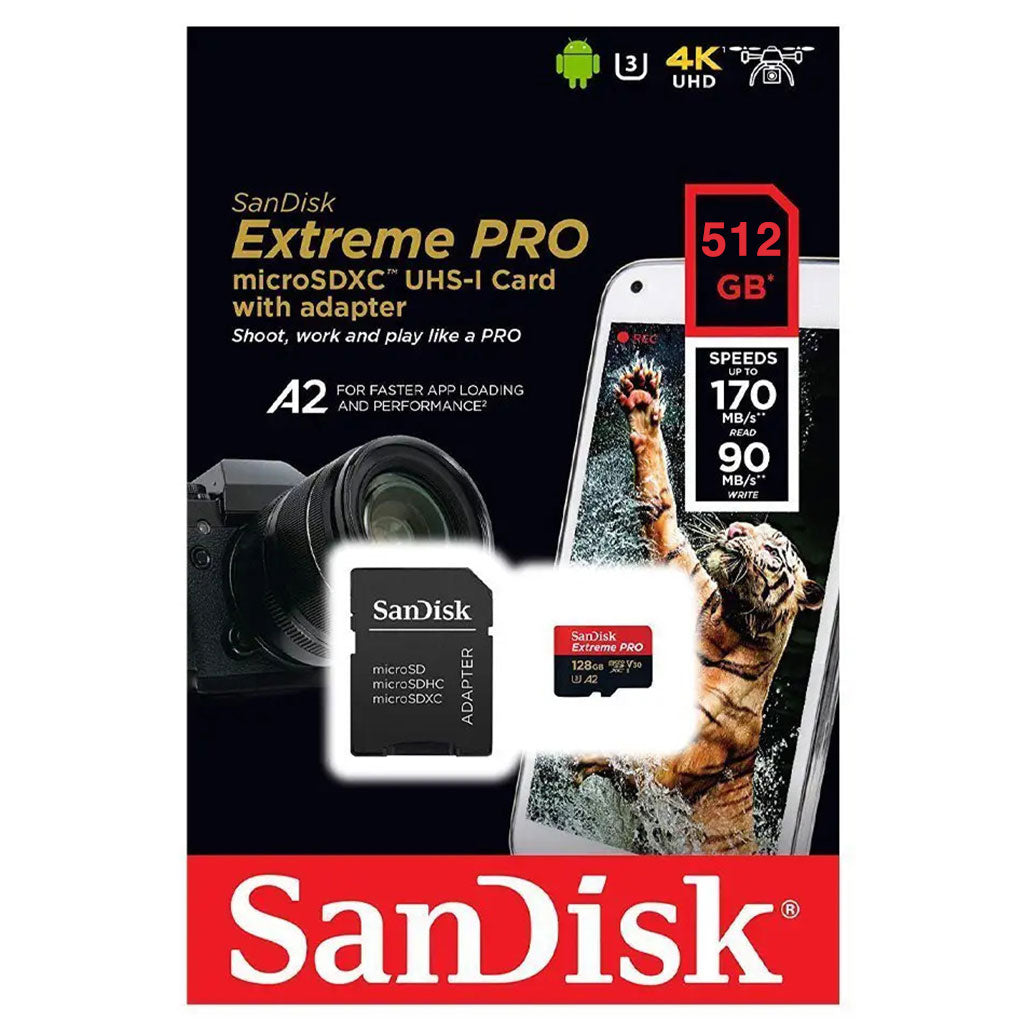 A Photo Of SanDisk Extreme Pro UHS-I/U3 MicroSDHC - High-Speed 4K Ultra HD Ready Memory Card