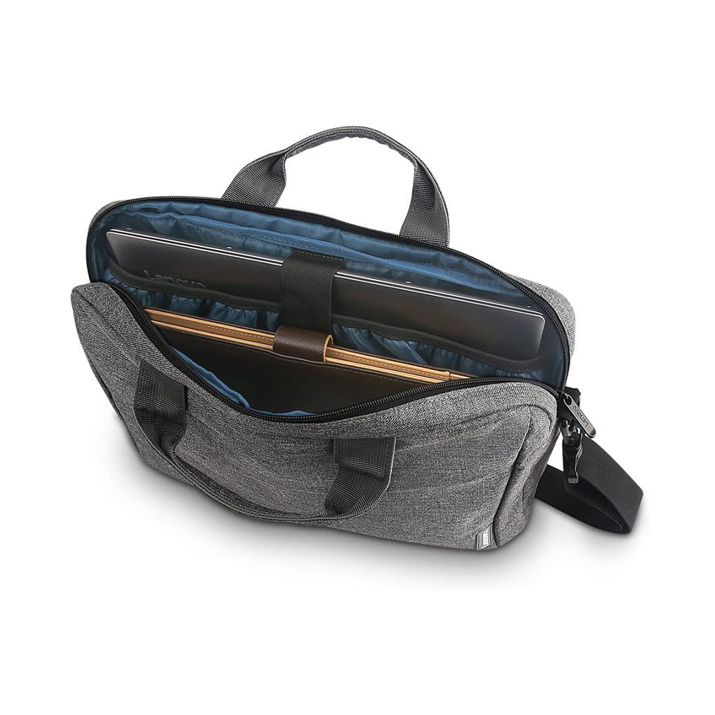 A Photo Of Lenovo 15.6-Inch Casual Toploader T210 Laptop Bag - Black, Water-Repellent Polyester