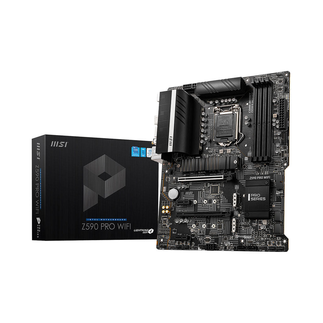 MSI MOTHERBOARD Z590 PRO WIFI - LGA 1200, 29813978890492, Available at 961Souq