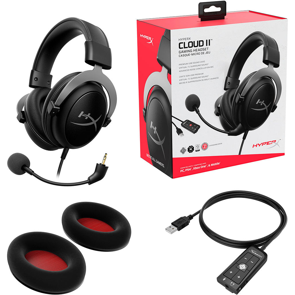 HyperX Cloud II Wired Gaming Headset | 4P5L9AA | 4P5M0AA, 31400612233468, Available at 961Souq