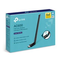 A Photo Of TP-Link Archer T2U Plus AC600 High Gain Wireless Dual Band USB Adapter | Enhanced WiFi Connectivity