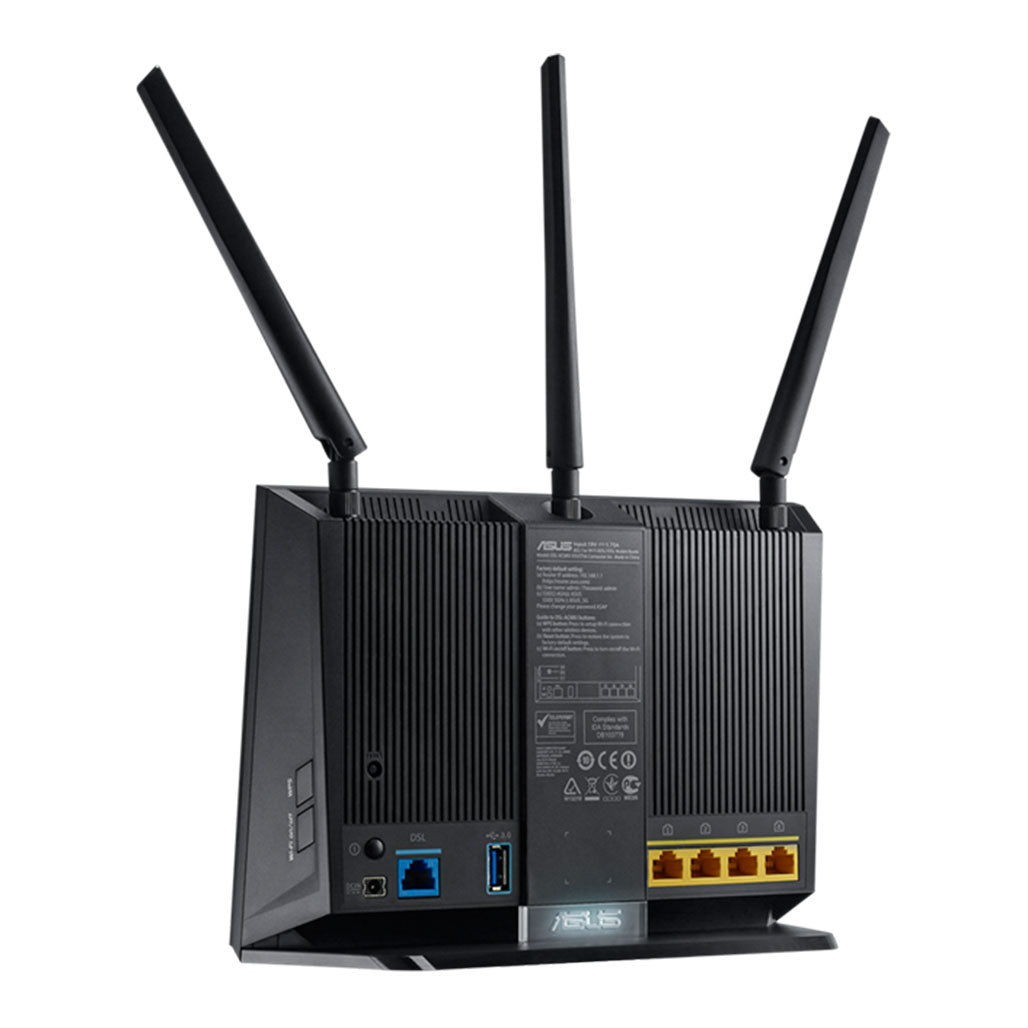 A Photo Of ASUS DSL-AC68U AC1900 Dual Band ADSL/VDSL Gigabit WiFi Modem Router | AiMesh | AiProtection | Parental Controls