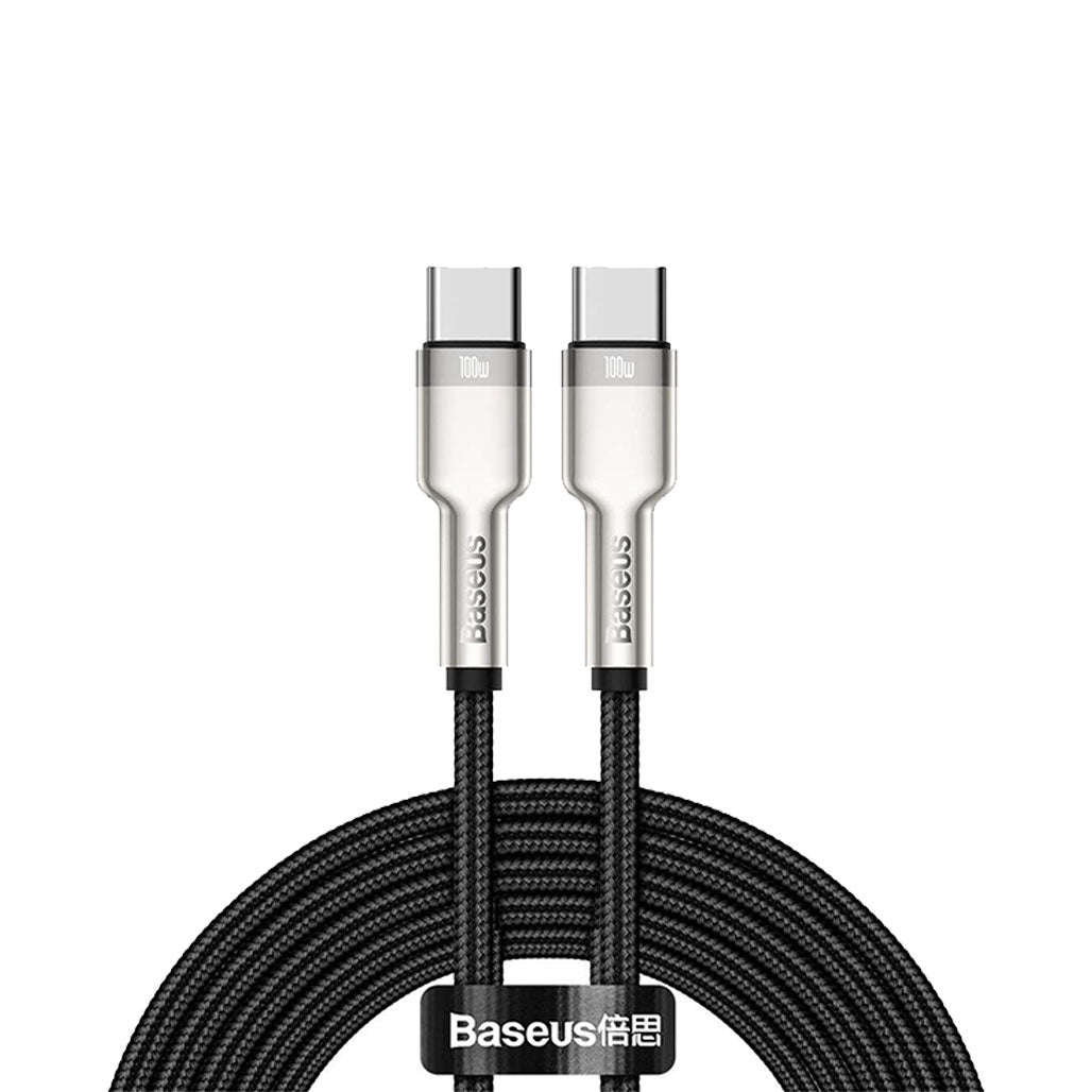 Baseus Cafule Series Metal Data Cable USB-C to USB-C 100W 2M, 30498685124860, Available at 961Souq