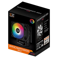 A Photo Of Xigmatec Windpower 964 RGB (Black Anodized, 90mm RGB PWM Fan)