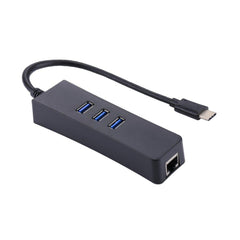 3-Port Hub high speed ethernet adapter type-C multi-function lan adapter from Other sold by 961Souq-Zalka