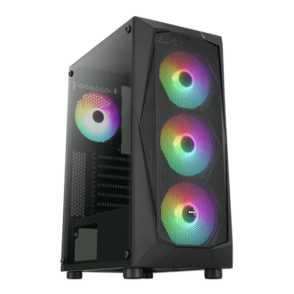 AeroCool Gaming Case Falcon 4*RGB FAN Tempered Glass Full Window - Falcon-G-BK-V1 from AeroCool sold by 961Souq-Zalka