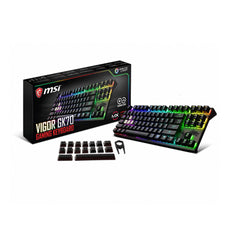 A Photo Of MSI VIGOR GK70 RED TKL - 80% Wired Gaming Keyboard with CHERRY MX RGB Red Switches and Full RGB Illumination