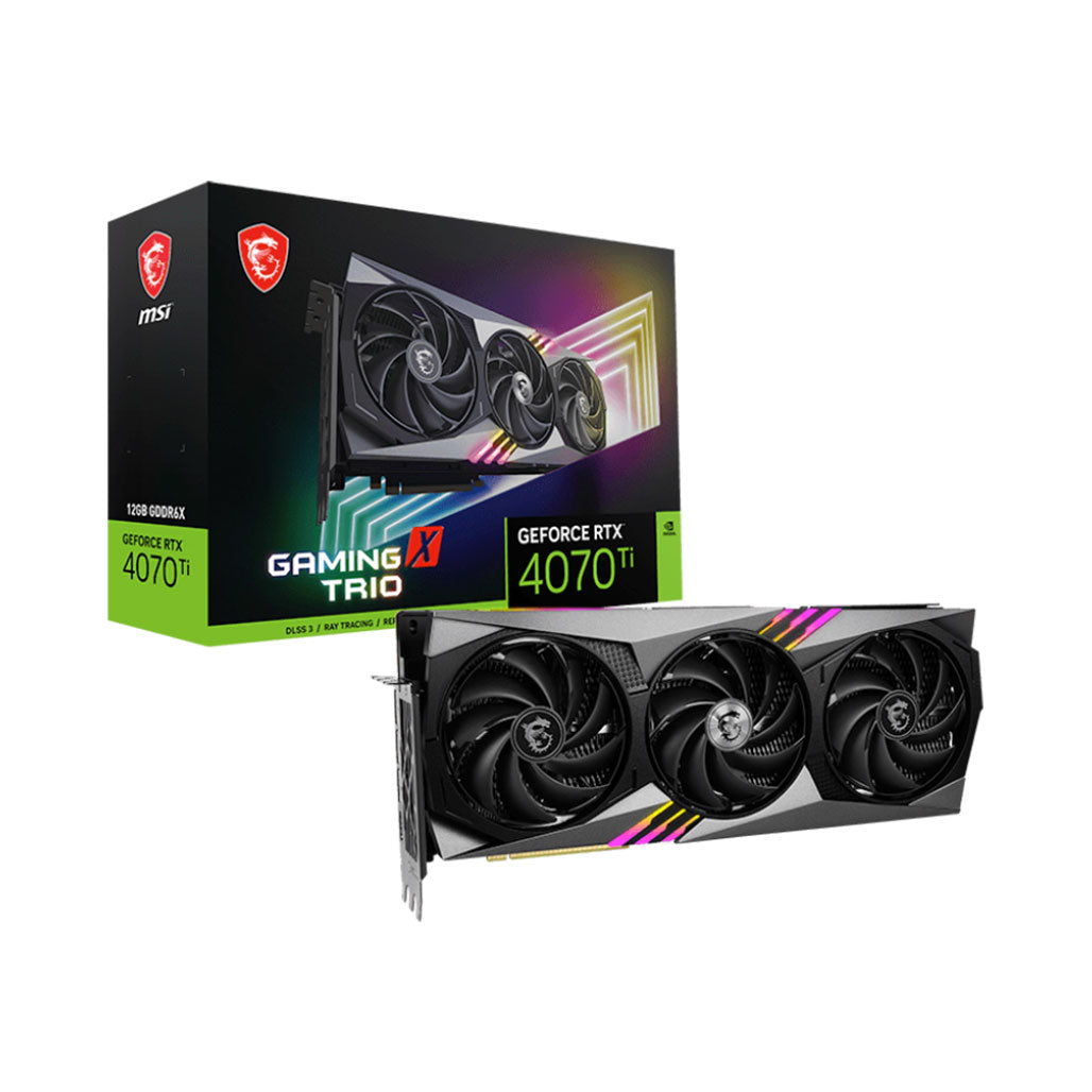 A Photo Of MSI GeForce RTX 4070 Ti GAMING X TRIO 12G