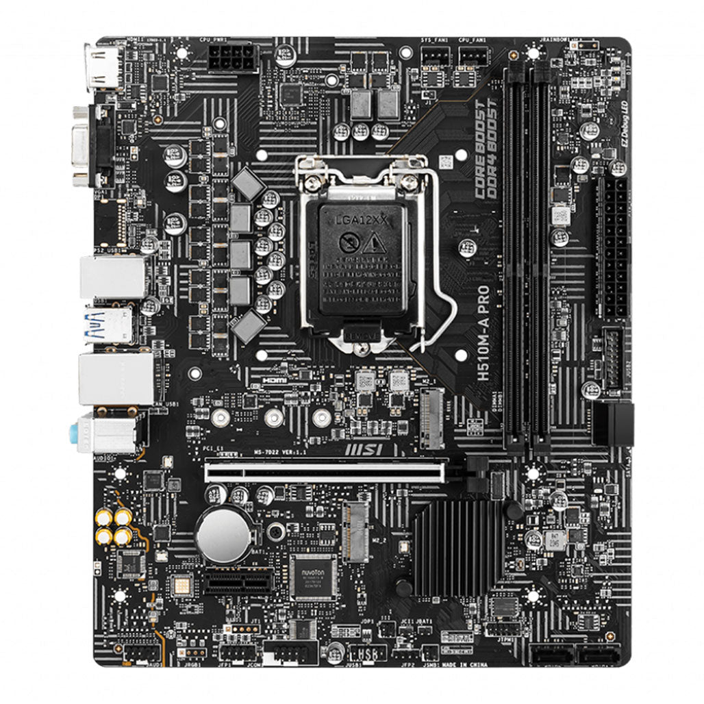 A Photo Of MSI H510M-A PRO MotherBoard - LGA 1200