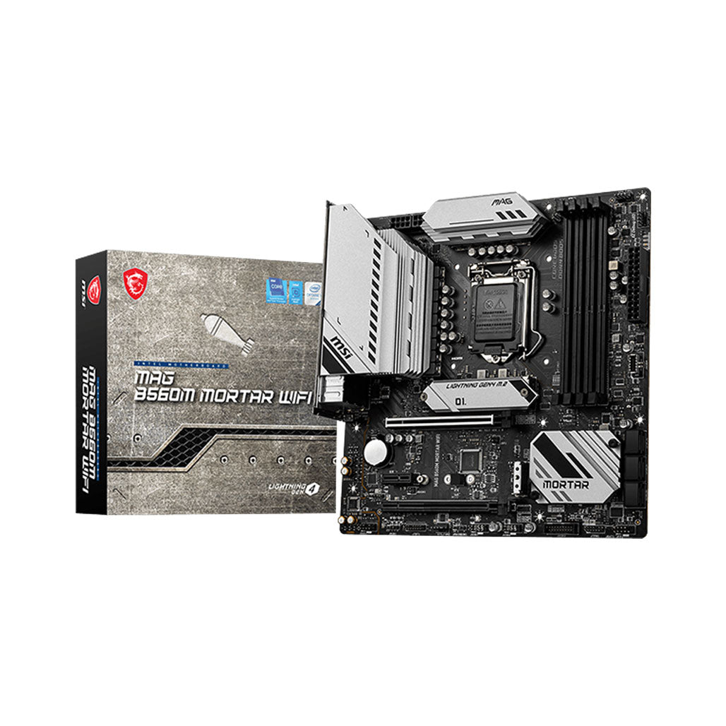 A Photo Of MSI MAG B560M MORTAR WIFI MotherBoard - LGA 1200