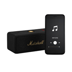 Marshall Emberton II Portable Waterproof Wireless Speaker (Black & Brass) from Marshall sold by 961Souq-Zalka