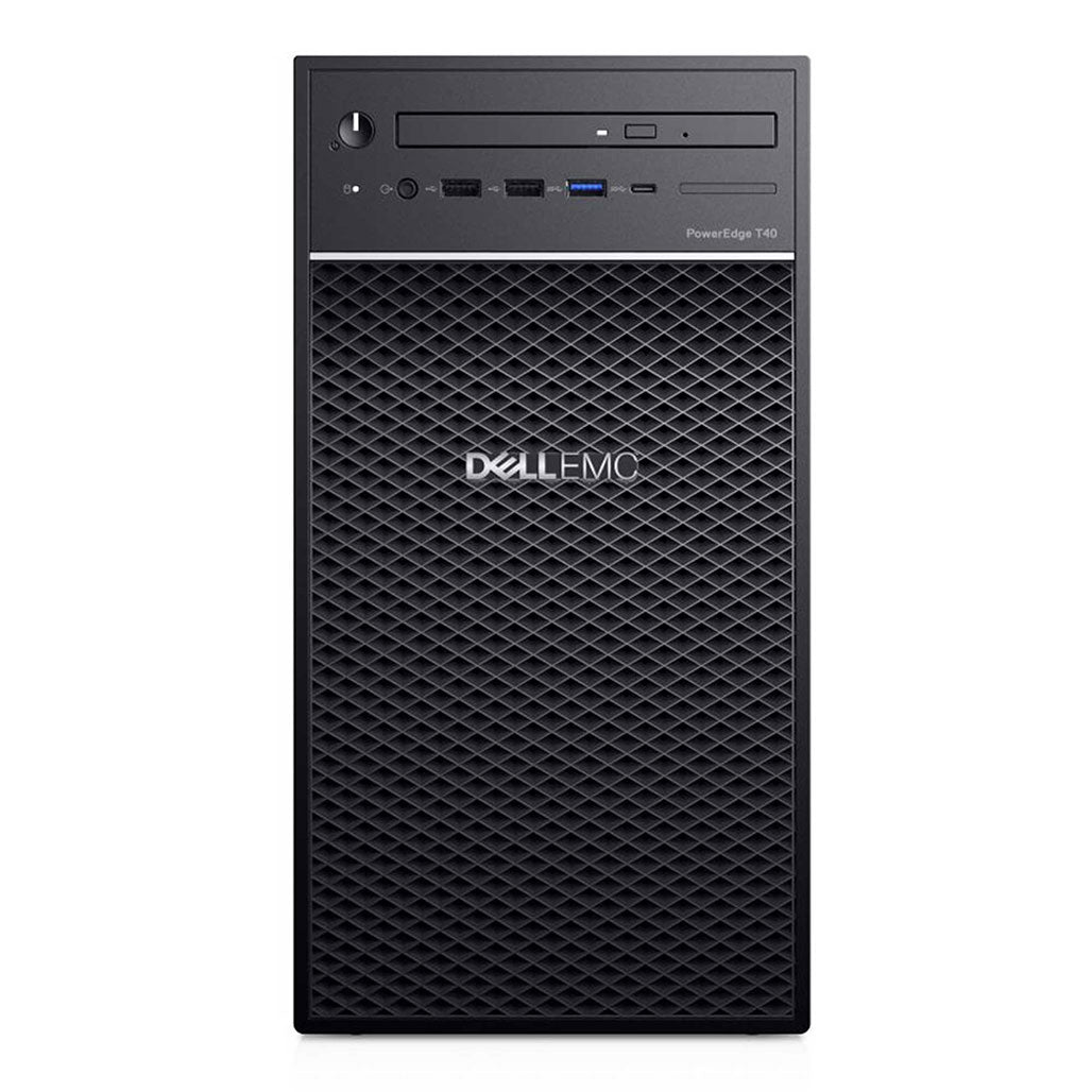 A Photo Of Dell PowerEdge T40 Tower Server - Xeon E-2224G - 8GB Ram - 1TB HDD - Intel UHD P630