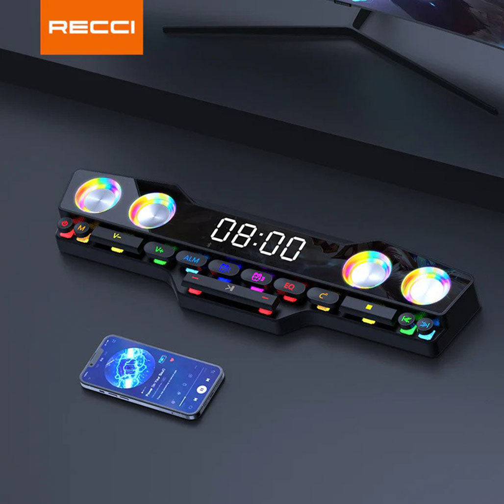 Recci E-Sports Wireless Speaker colorful lights HIFI-level sound from Recci sold by 961Souq-Zalka