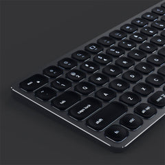 A Photo Of Satechi Compact Backlit Wireless Keyboard - Bluetooth 5.0, USB-C Rechargeable, Multi-Device