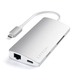 Satechi Type-C Multi-Port Adapter 4K With Ethernet V2 Silver from Satechi sold by 961Souq-Zalka