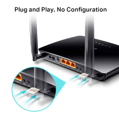 A Photo Of TP-Link TL-MR6500V N300 4G LTE Telephony WiFi Router | High-Speed Internet, VoIP Capabilities, Detachable Antennas