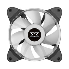 A Photo Of Xigmatek EN45433 - Galaxy III Essential 3X Fans 120 + Remote Controller