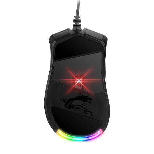 A Photo Of MSI Clutch GM50 Wired Gaming Mouse | 7200 DPI, PixArt PMW-3330 Sensor, RGB Lighting