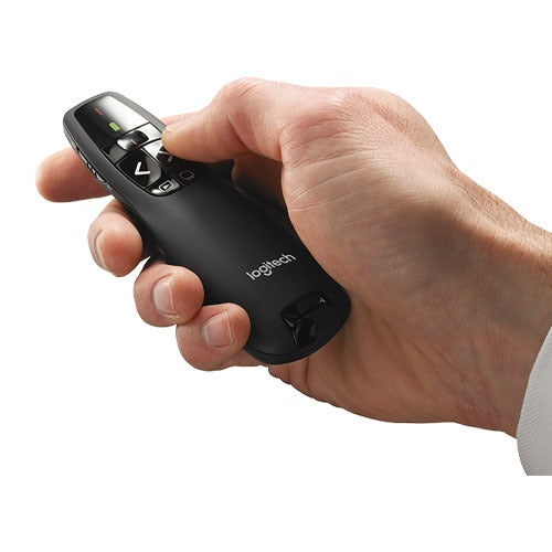 A Photo Of Logitech R400 Laser Presentation Remote Control - Wireless with 10m Range, USB Receiver, and 20-Hour Battery Life