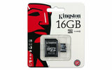 Kingston 16 GB Class 4 MicroSDHC Flash Card with SD Adapter SDC4-16GB from Kingston sold by 961Souq-Zalka