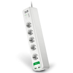 APC Essential SurgeArrest 5 outlets with 5V, 2.4A 2 port USB charger 230V from APC sold by 961Souq-Zalka