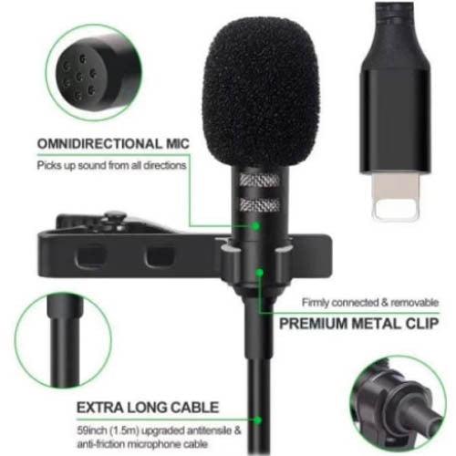 Lavalier Microphone Super Sound For Audio and Video Recording, 20529213636780, Available at 961Souq