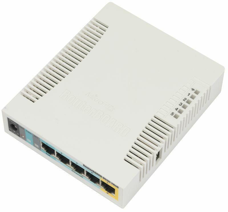 MikroTik RB951Ui-2HnD 2.4GHz AP with five Ethernet ports and PoE output on port 5., 20528142188716, Available at 961Souq