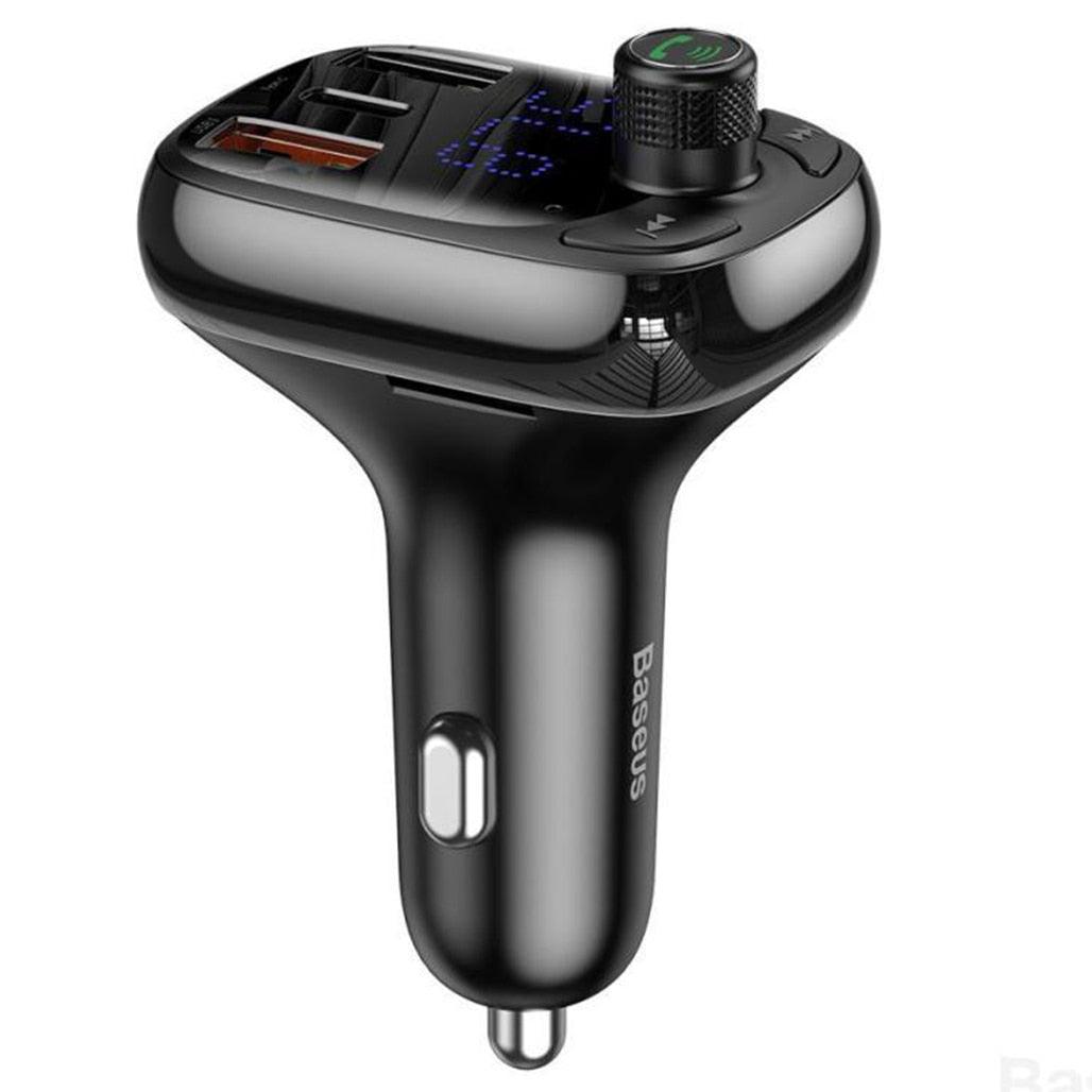 Baseus T-typed Bluetooth MP3 Charger with Car Holder, 20529774985388, Available at 961Souq