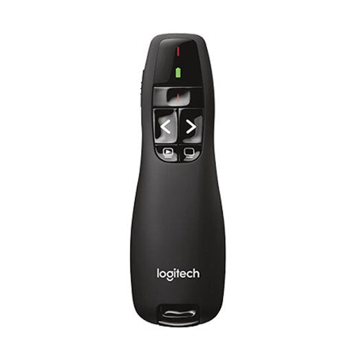 A Photo Of Logitech R400 Laser Presentation Remote Control - Wireless with 10m Range, USB Receiver, and 20-Hour Battery Life