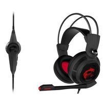 MSI DS502 Gaming Headset with Microphone, Enhanced Virtual 7.1 Surround Sound, Intelligent Vibration System from MSI sold by 961Souq-Zalka