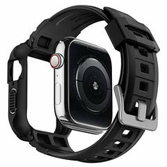 A Photo Of Spigen Rugged Armor Pro Designed for Apple Watch Case for 44mm Series 5 - Series 4 - Black