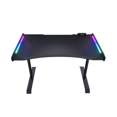 A Photo Of Cougar MARS 120 Gaming Desk – Adjustable Height, RGB Integration, USB Ports, Sturdy Build