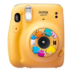 A Photo Of Fujifilm Instax Mini 11 BTS Butter Version Instant Camera - Yellow, Compact, Automatic Exposure, Selfie Mode