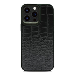Kajsa Luxury Glamorous Collection - Croco II Case for iPhone 14 Pro / iPhone 14 Pro Max Black from Kajsa sold by 961Souq-Zalka