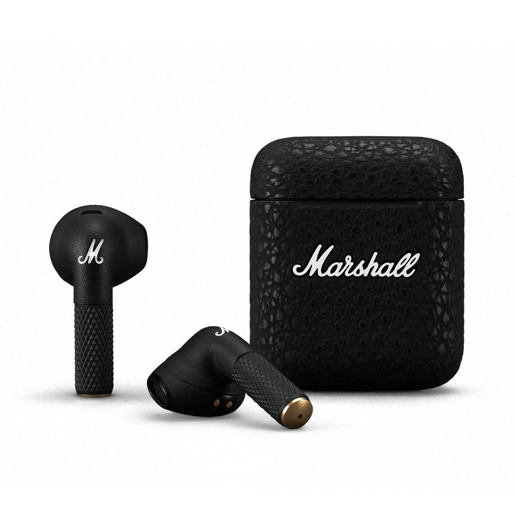 A Photo Of Marshall Minor III True Wireless Earbuds with Charging Case - 25 Hours Playtime, Bluetooth 5.2, Quick Charging