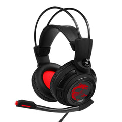 A Photo Of MSI DS502 Gaming Headset with Microphone | Enhanced Virtual 7.1 Surround Sound, Intelligent Vibration System