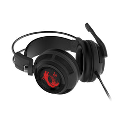 A Photo Of MSI DS502 Gaming Headset with Microphone | Enhanced Virtual 7.1 Surround Sound, Intelligent Vibration System