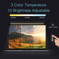 A Photo Of Quntis LED Screen Lamp for Laptops – Anti-Glare, Flicker-Free, USB-Powered Monitor Light with Adjustable Brightness and Color Modes