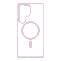 Samsung S22 Ultra Clear Magsafe Case Pink from Other sold by 961Souq-Zalka