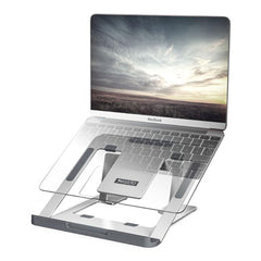 A Photo Of Yesido LP02 Aluminum Adjustable Laptop Stand | Fits 11-17 Inch Laptops | Ergonomic Design